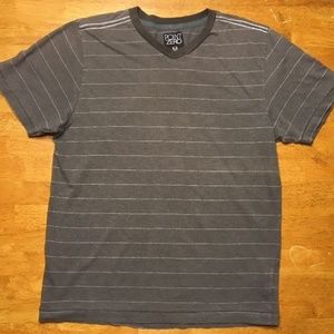 Point Zero Boy's Gray & White V-Neck Shirt - S: M